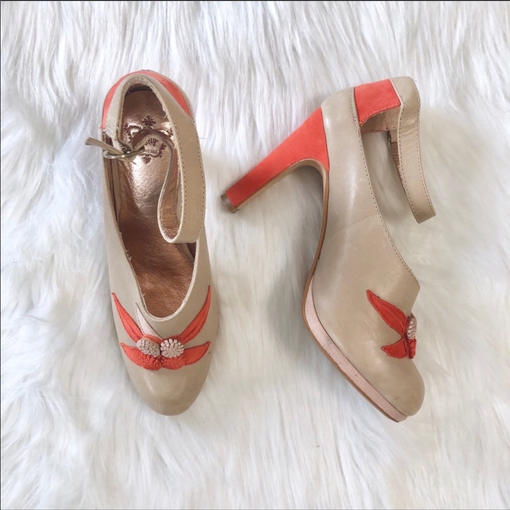 Anthropologie - Miss Albright Color Block Heels